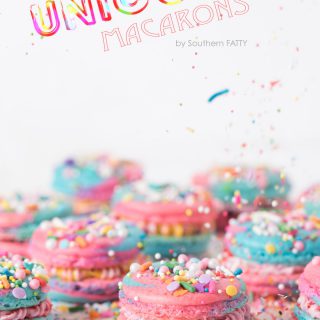 Unicorn Macarons by SouthernFATTY.com