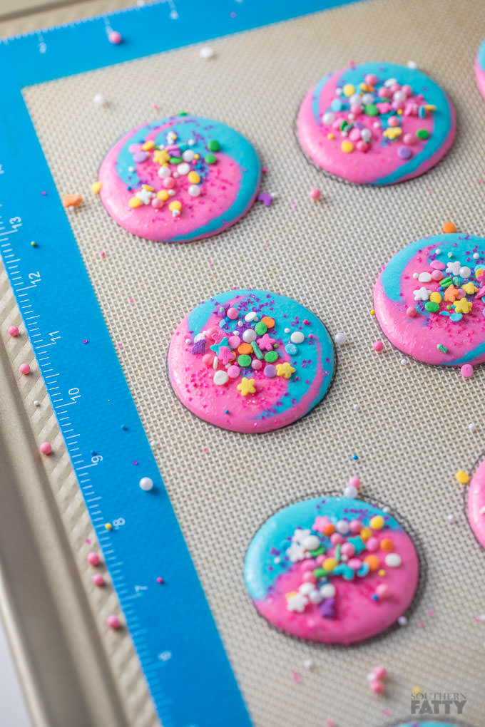 Unicorn Macarons by SouthernFATTY.com