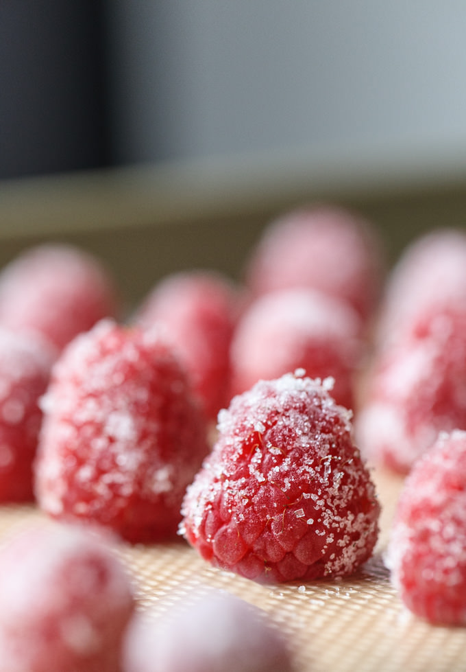 Sugared Raspberries on Southern Fatty