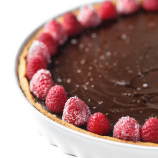 Simple Chocolate Ganache Tart by Southern Fatty