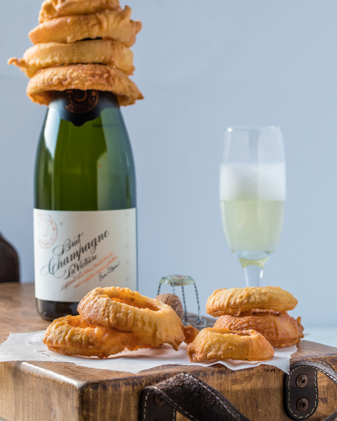 Deep Fried Champagne Bites : champagne toast