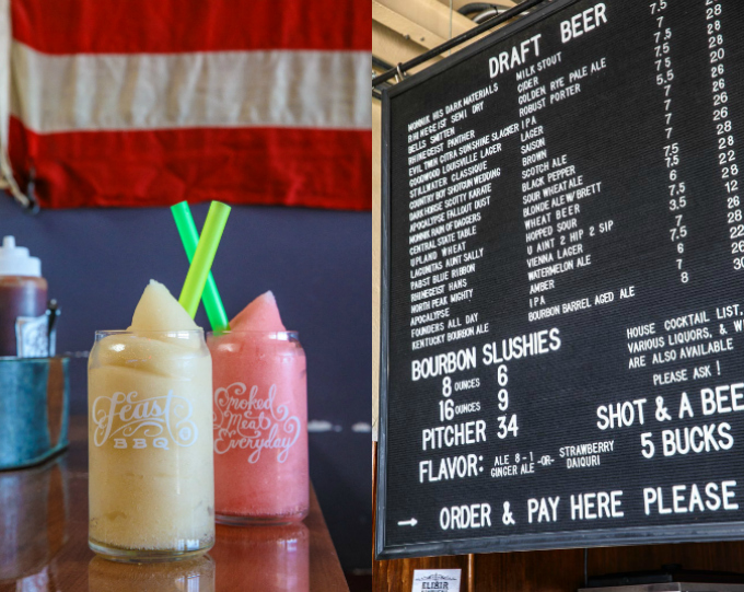 Feast BBQ Bourbon Slushies in Louisville