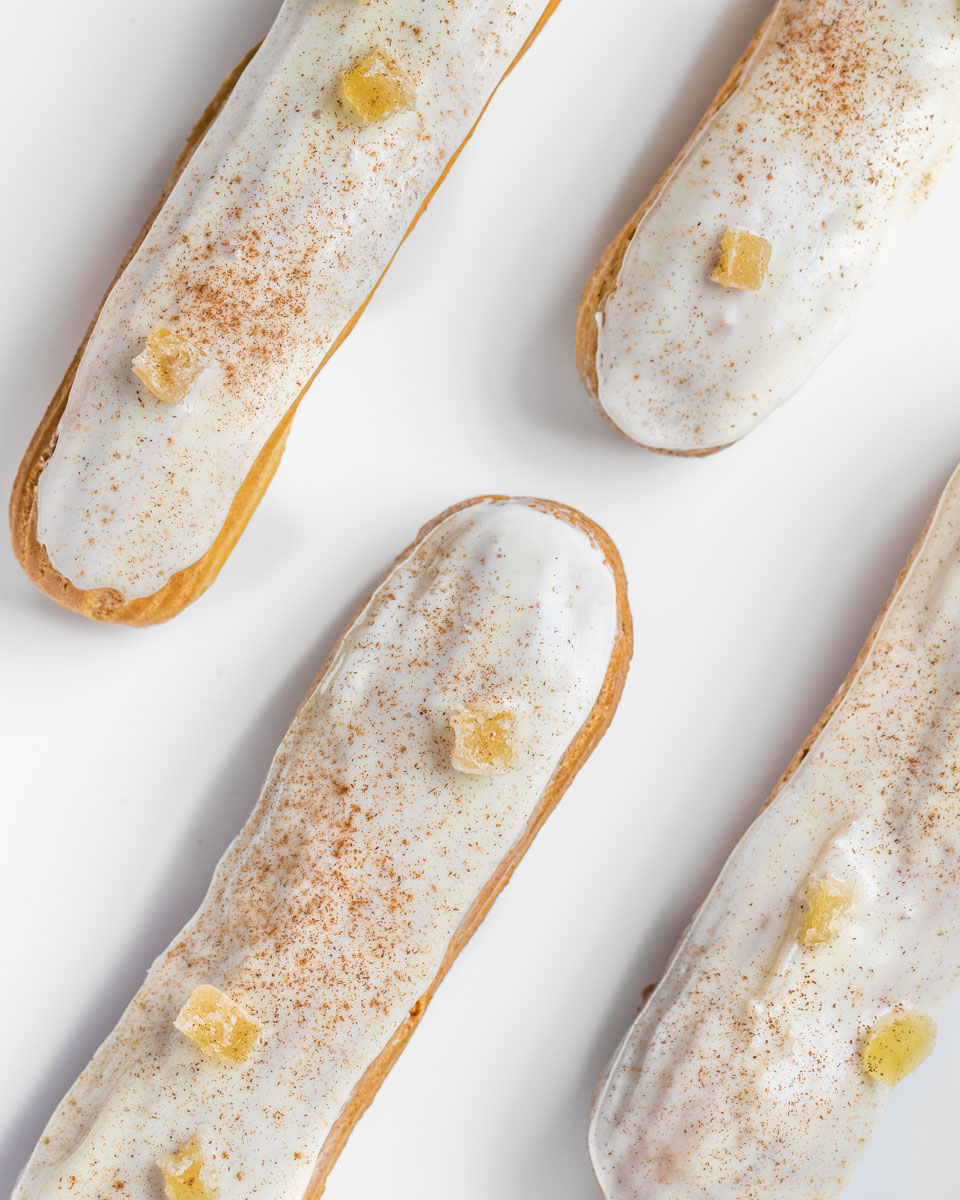 Chai Caramel Cream Eclairs from Southern Fatty