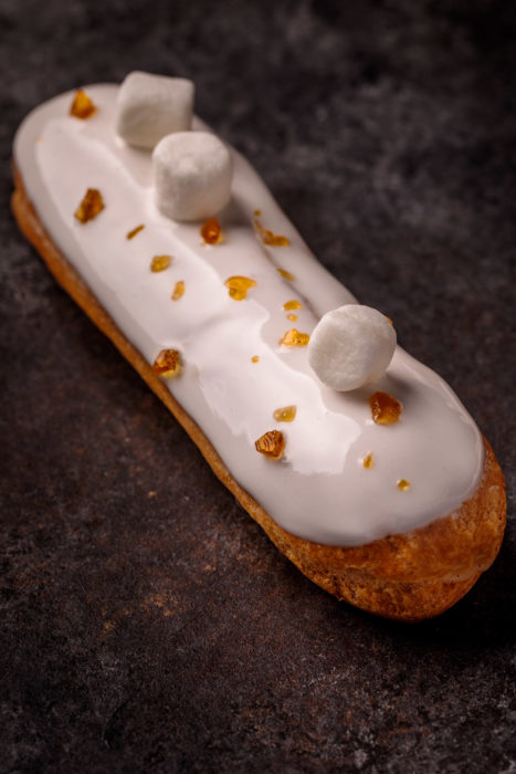 Sweet Potato Marshmallow Glazed Eclairs | Southern FATTY