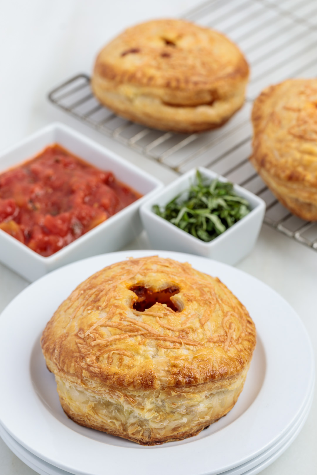 Baked Lasagna Hand Pies with Puff Pastry