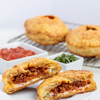 Baked Lasagna Hand Pies with Puff Pastry