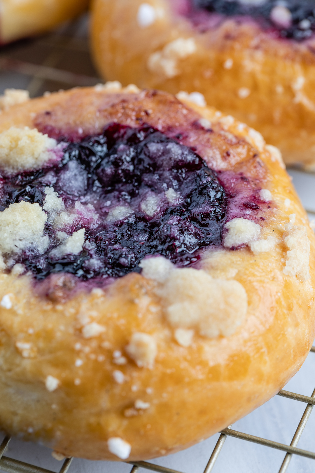 Blueberry Streusel Kolache Sweet Bread