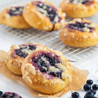 Blueberry Streusel Kolache Sweet Bread