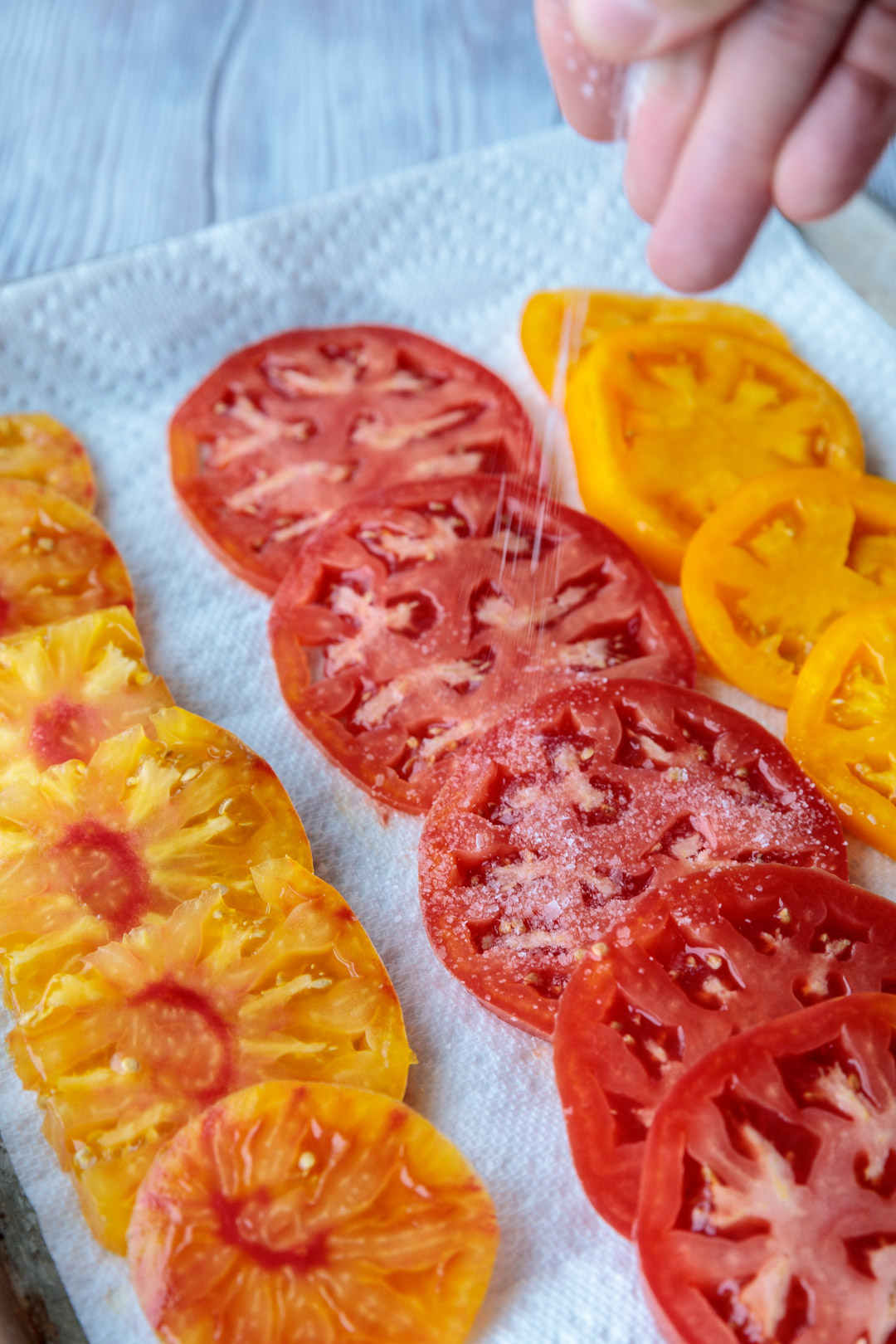 Salting Tomatoes for Tart