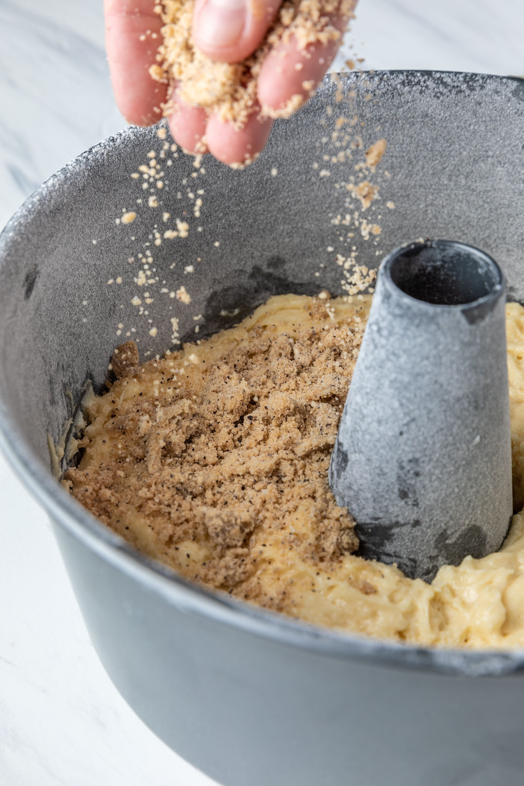 Adding Coffee Swirls to Coffee Cake