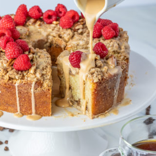 Coffee Cake recipe with Coffee Swirl, Coffee Streusel Crumble, Coffee Glaze