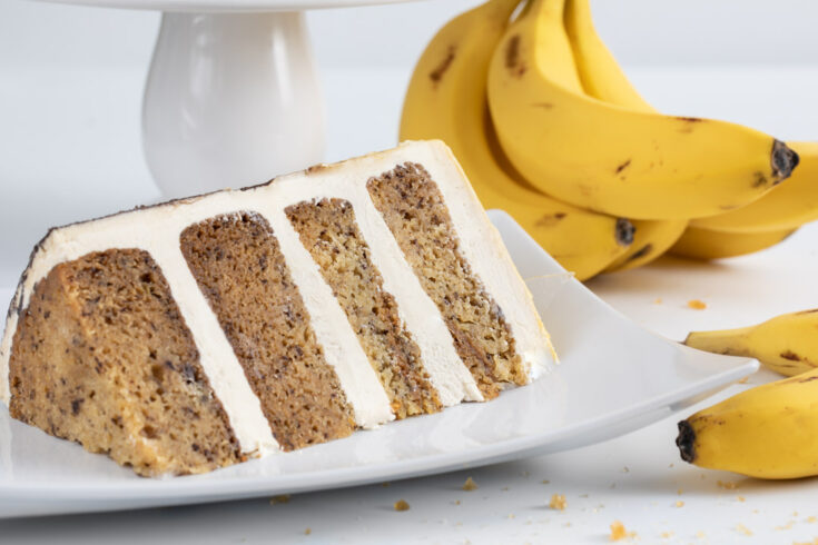 Banana Caramelized White Chocolate Cake