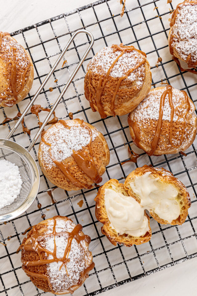 Bourbon Caramel Cream Puffs Southern FATTY
