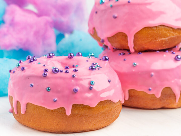 Cotton Candy Glazed Donuts