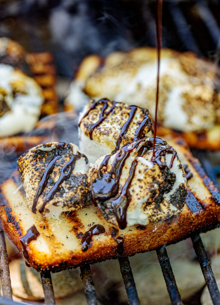 Grilled S'mores Pound Cake