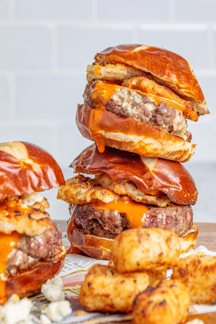 Buffalo Blue Crispy Tot Sliders