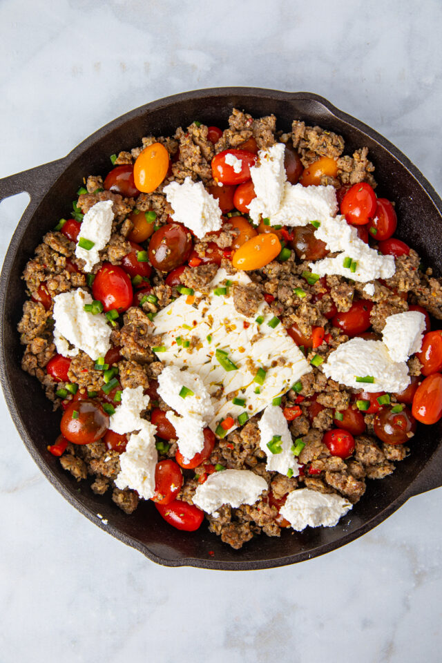 Creamy Sausage Feta Pasta Bake Southern FATTY