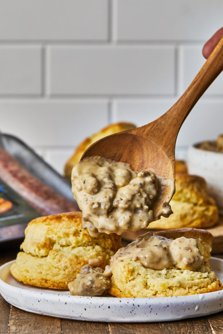 The BEST Sausage Gravy & Biscuits Recipe Southern FATTY