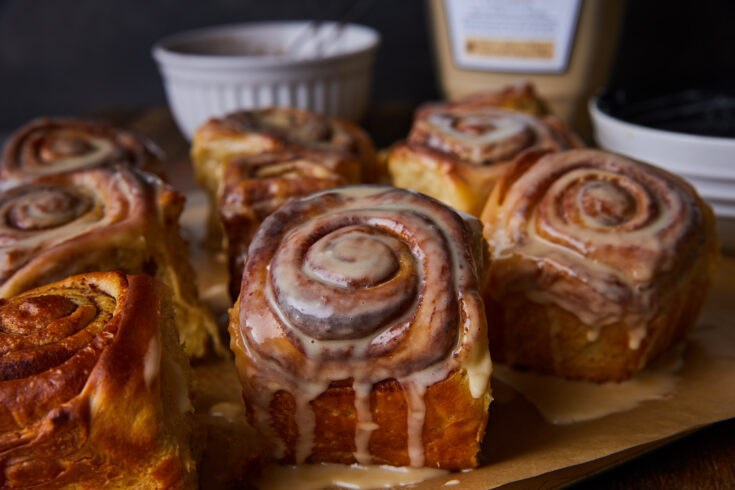 Whiskey Caramel Cinnamon Rolls