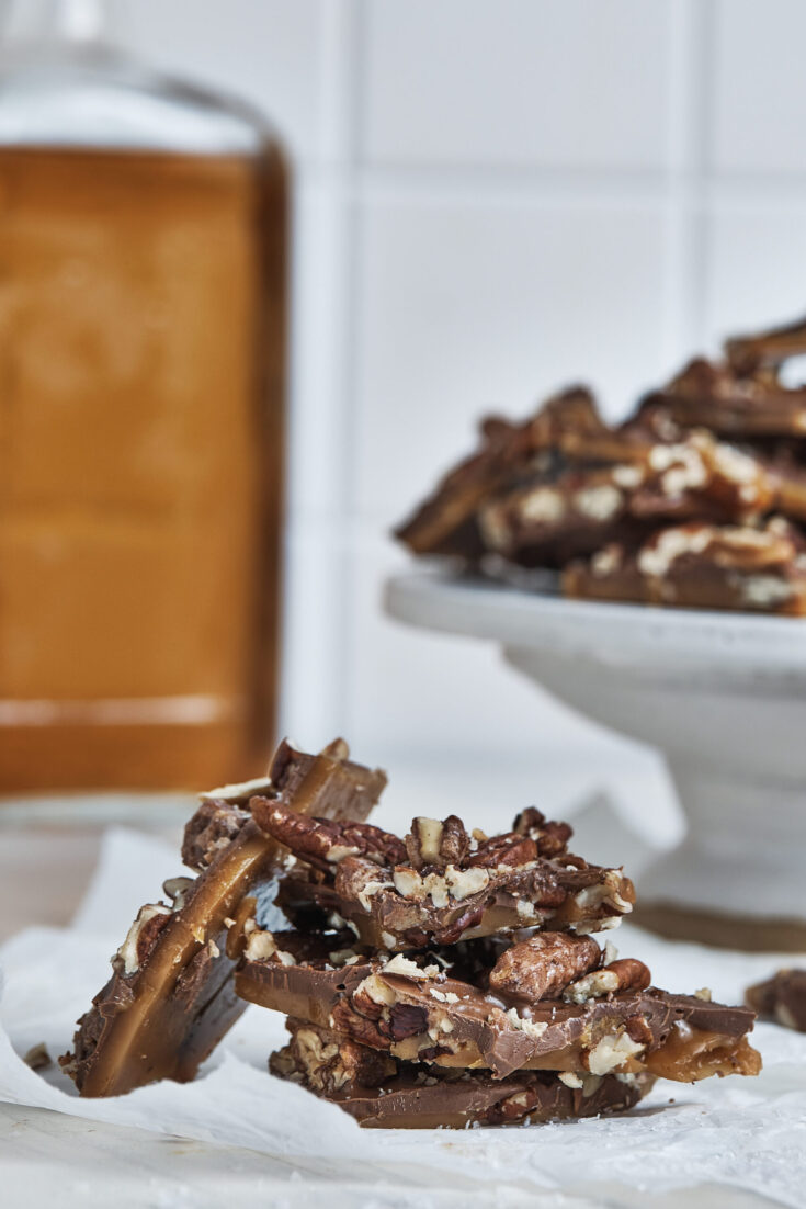 Bourbon Butter Toffee w/ Chocolate & Pecans