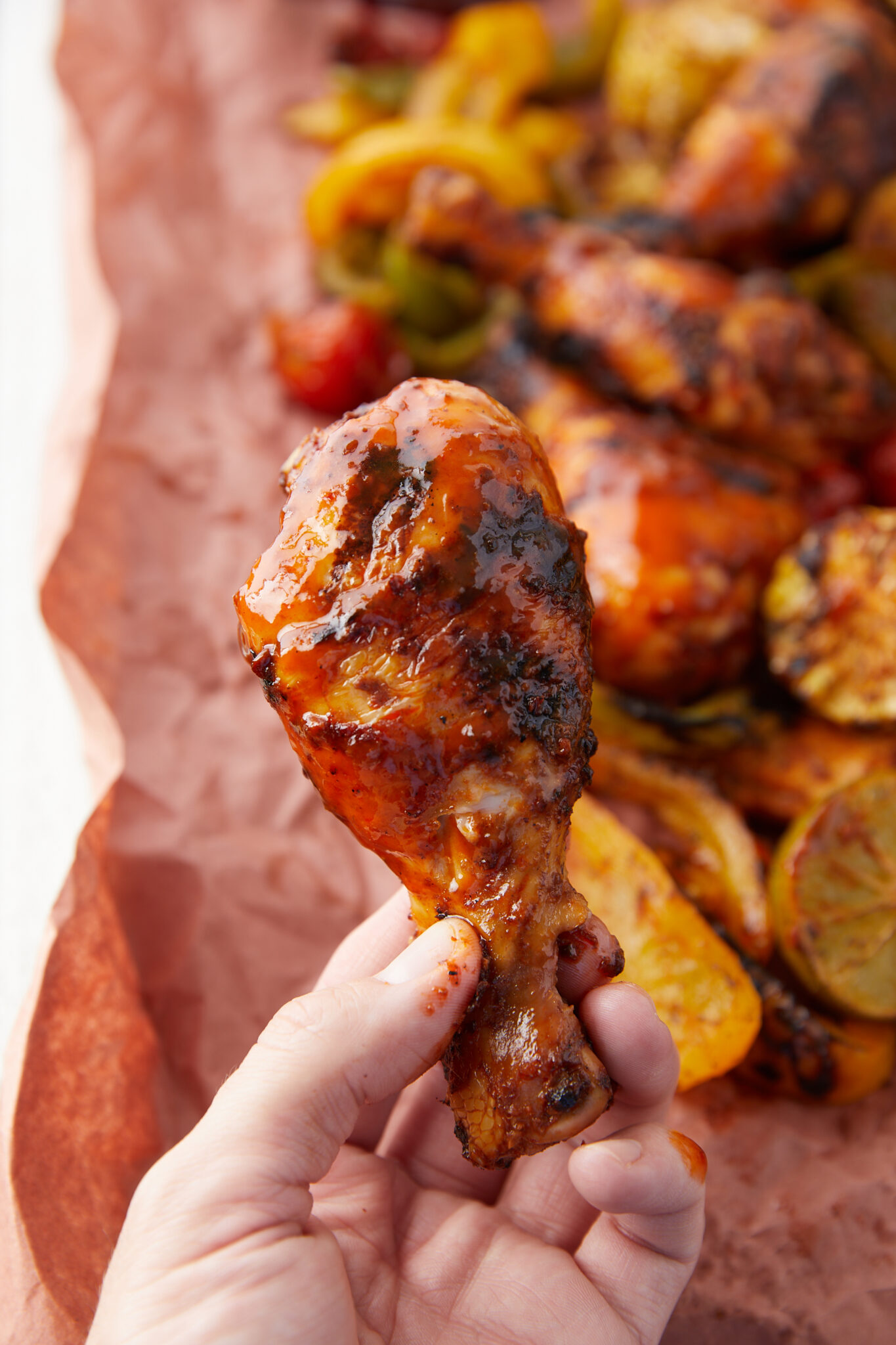 Smokin’ Hot Chipotle Grilled Chicken with Orange Honey Glaze Southern