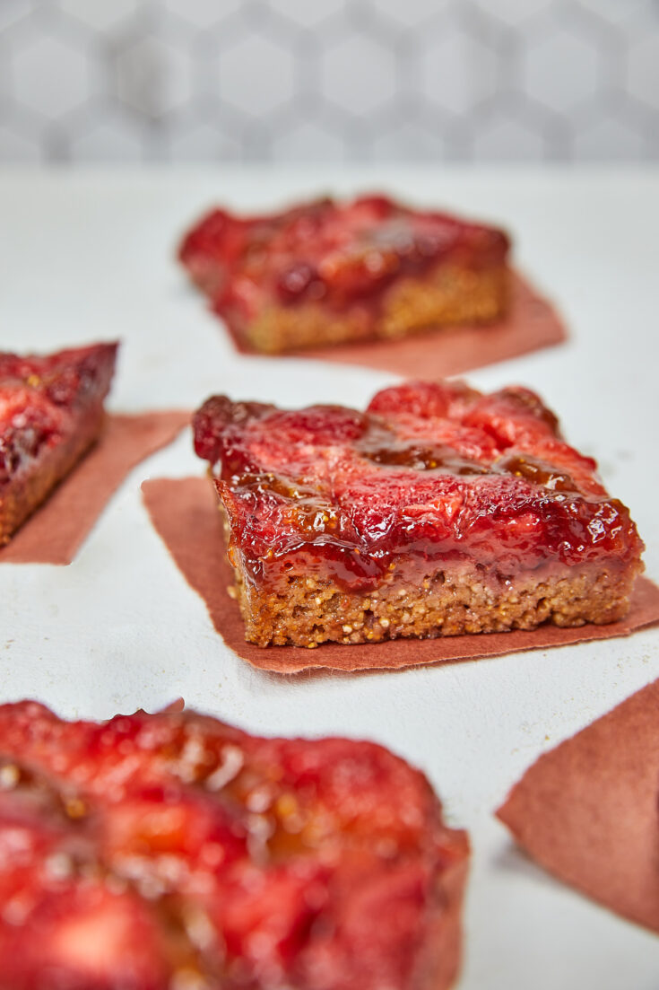 Strawberry Fig Bars with Toasted Quinoa Almond Crust